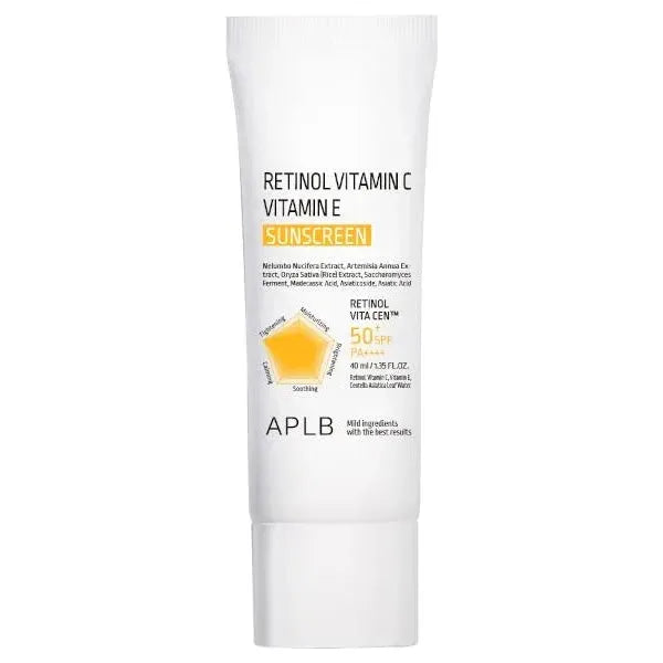 Rétinol vitamine c vitamine e crème solaire spf50+ pa++++ - 40ml