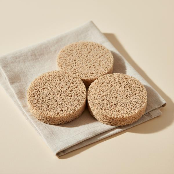Éponge Konjac nature — lot de 3